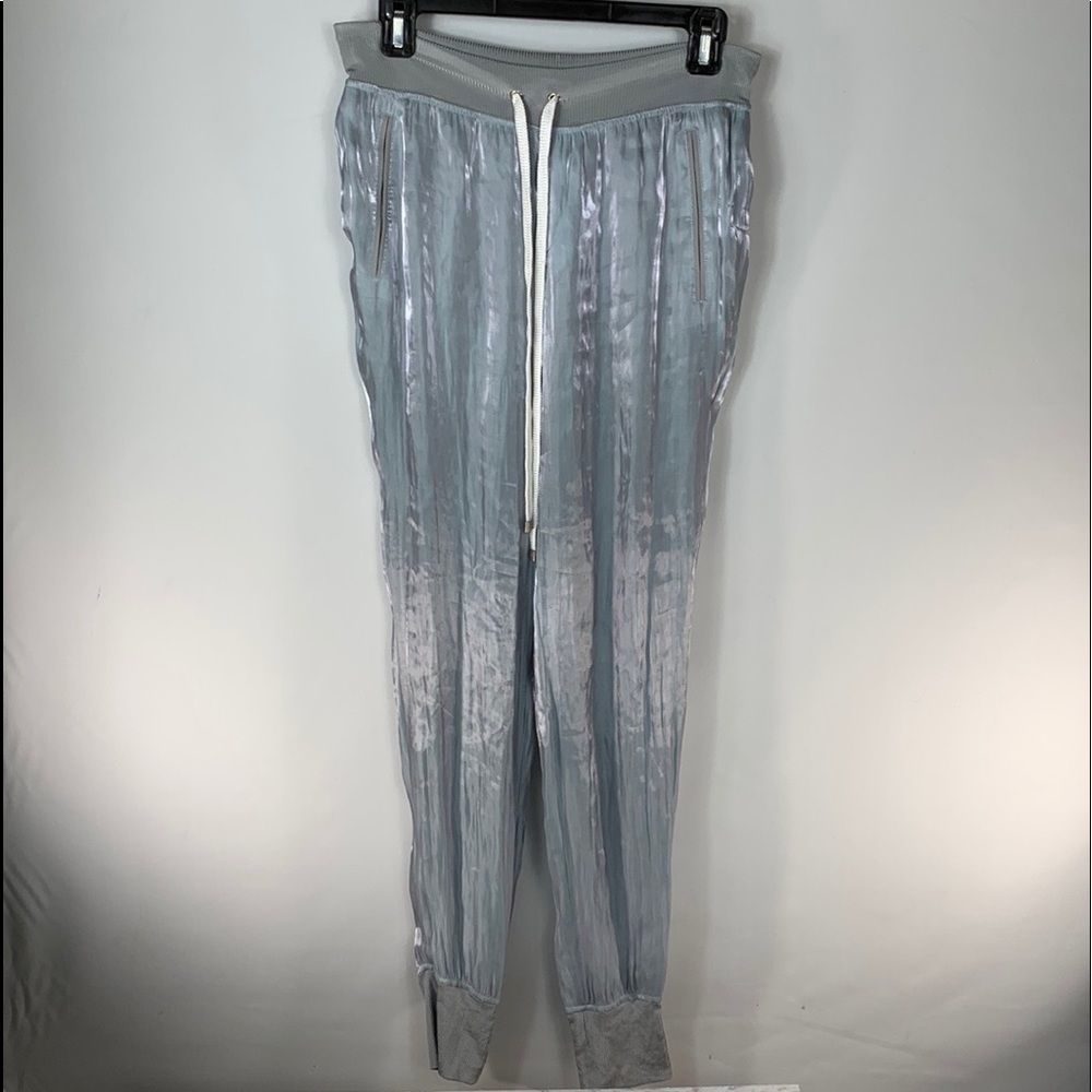 RAG & BONE GRAY/METALLIC DRAWSTRING JOGGERS SZ XS RN#108879